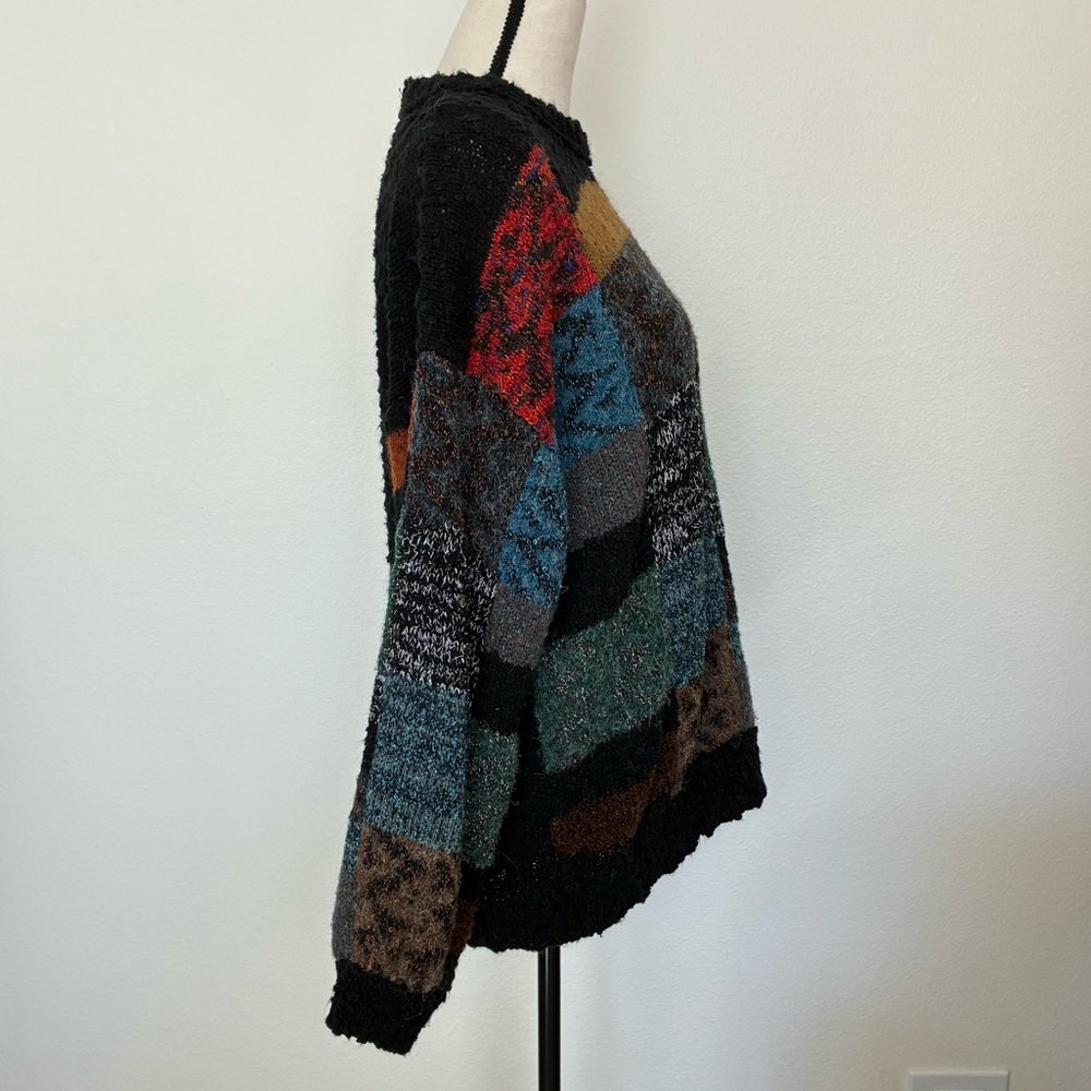 Vintage 80s Geometric Abstract Sweater - Picture 7 of 10